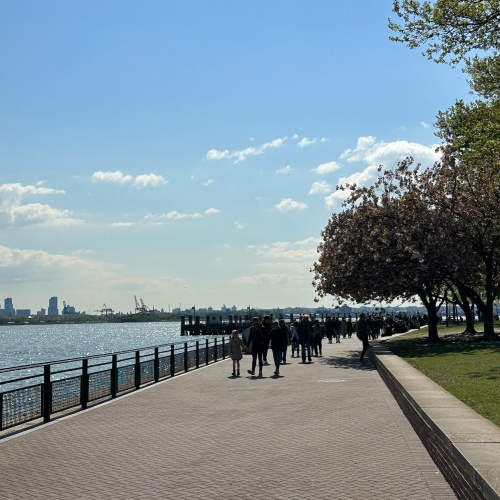 Liberty Island au printemps