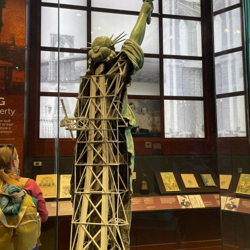 Structure interne de la Statue de la Liberté