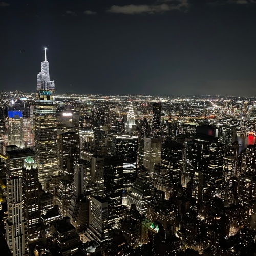 Vue de nuit depuis l'Empire State Building