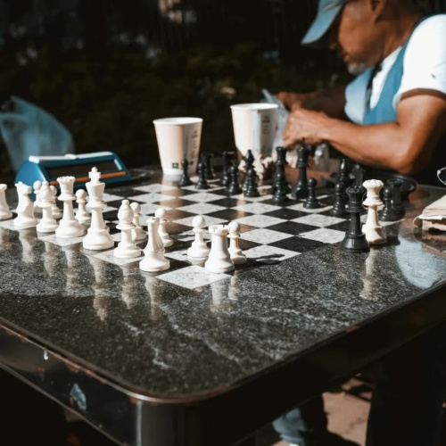 Partie d'échecs au Washington Square Park