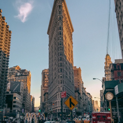 Coucher de soleil sur le Flat Iron Building