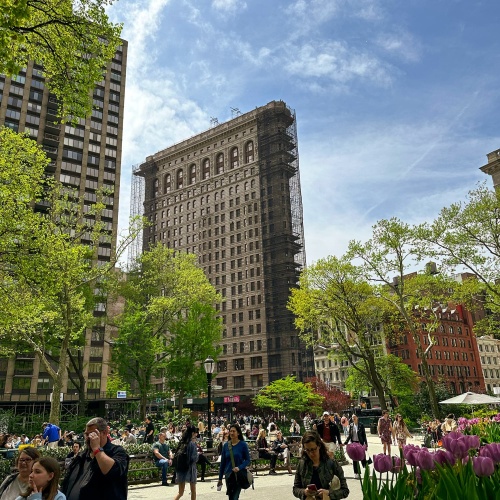 Flatiron Building depuis Madison Square Park