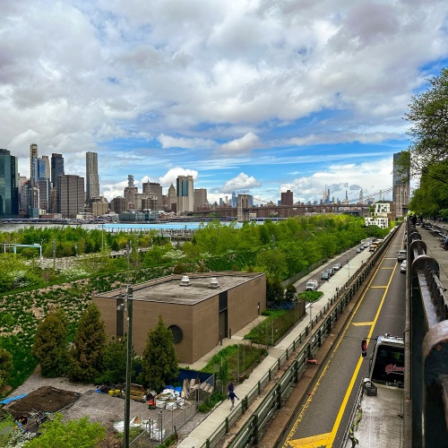 Brooklyn Heights, vue sur la skyline de Manhattan