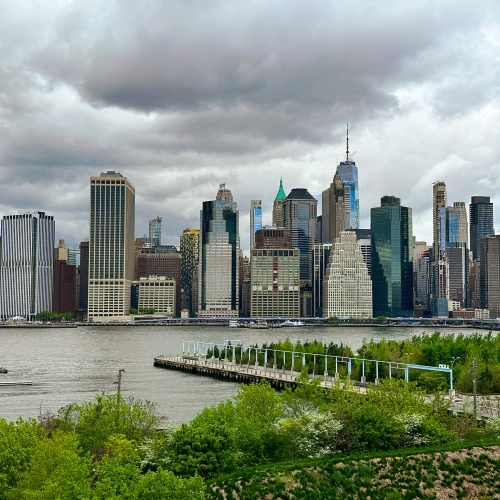 Brooklyn Heights, vue sur la skyline de Manhattan