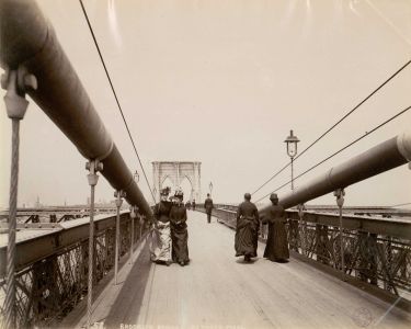 Pont de Brooklyn, 1883. BnF
