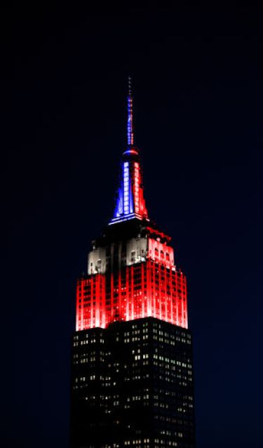 Empire en bleu, blanc et rouge. Non ce n'est pas pour la France 🇫🇷 😀