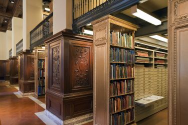 Rayonnages l'ouvrages de la New York Public Library