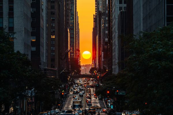 Manhattanhenge, un coucher de soleil sur New York