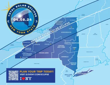 8 avril 2024 : Éclipse solaire sur l'état de New York